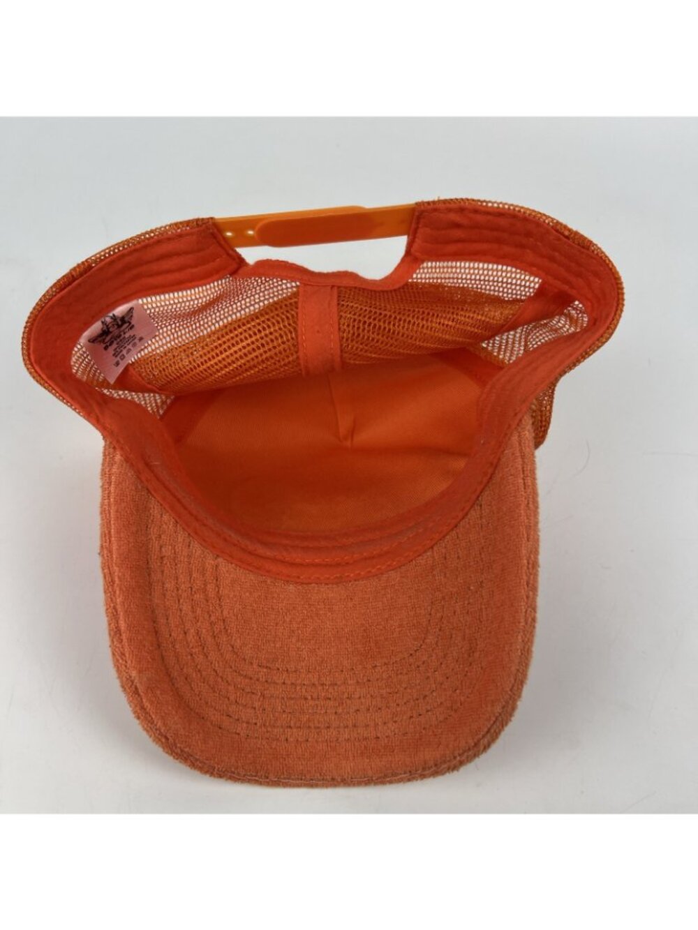 Boys Lie Pink Orange Trucker Hat Adjustable Snapback Embroidered Preowned Rare - Picture 4 of 5